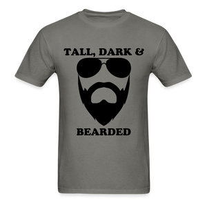 Tall, Dark and Bearded  T-Shirt - charcoal