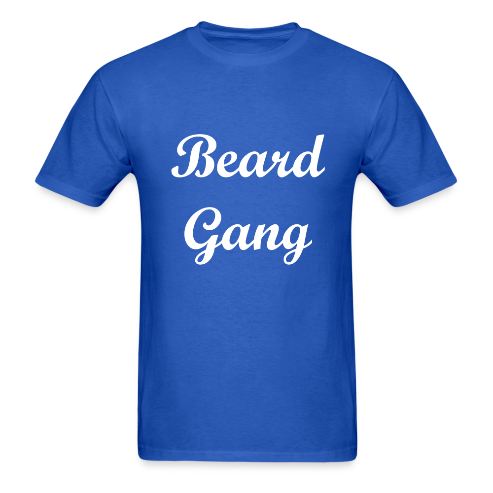 Beard Gang Adult T-Shirt - royal blue