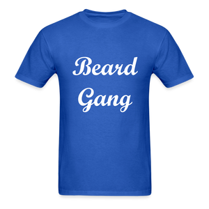 Beard Gang Adult T-Shirt - royal blue