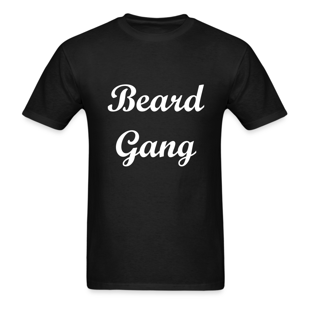 Beard Gang Adult T-Shirt - black